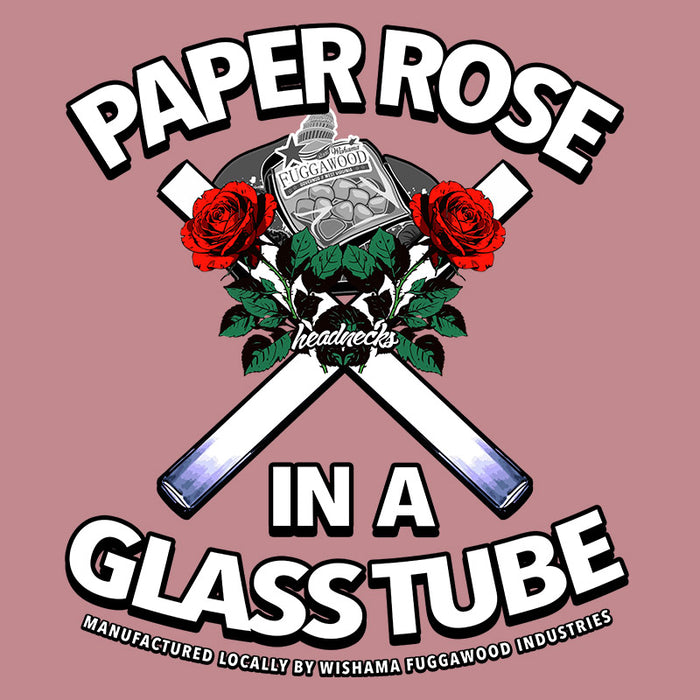 Paper Rose in a Glass Tube - T-Shirt