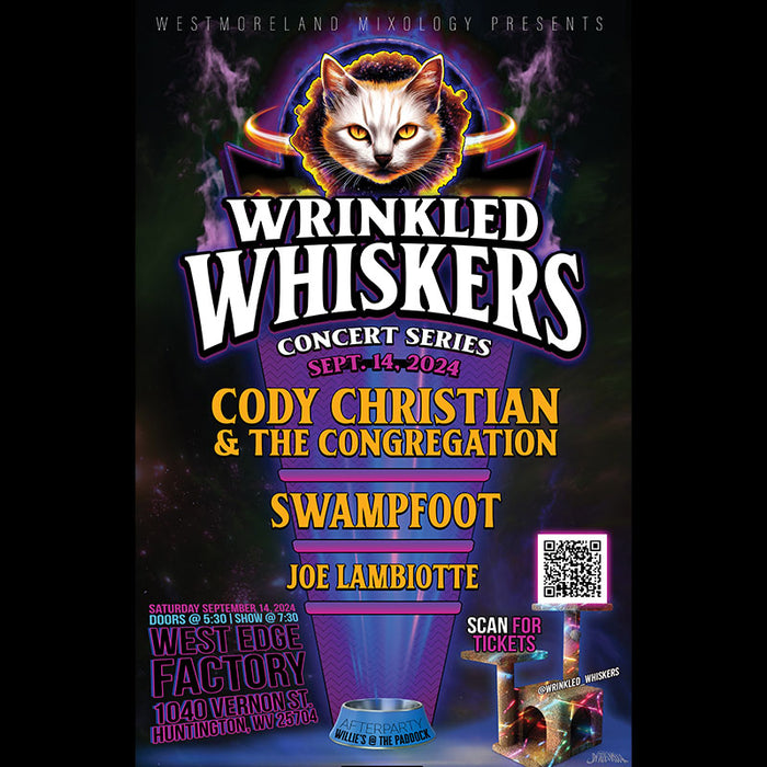 Wrinkled Whiskers Show Poster #1 - Cody Christian & the Congregation