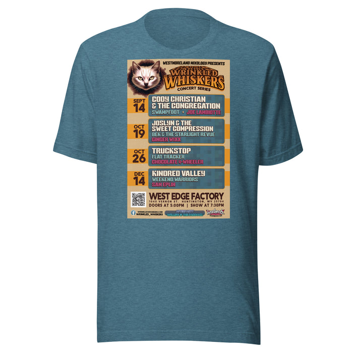 Wrinkled Whiskers Concert Series - 4 Shows T-Shirt